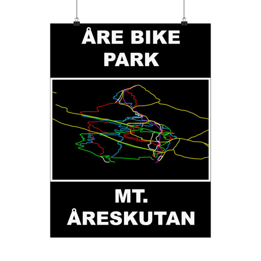 åre bike park Matte Vertical Poster